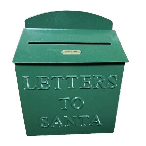 Letters To Santa Mailbox Evergreen Hearth & Hand with Magnolia NEW Green‎ Metal - Picture 5 of 10